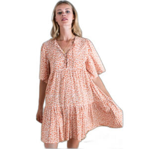 Emerson Fry Isla Dress - Sunbaked Leopard Organic Sz. M/L